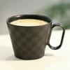 Wired Beans Wired Beans Mug To Last a Lifetime Arita Ware Regular Checkered Mug 240ml (Black Matte)