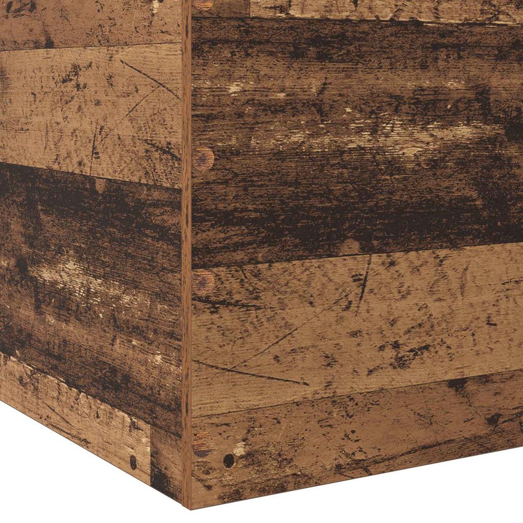 Floor Bed Frame Reclaimed Wood 80 x 200 cm Engineered Wood