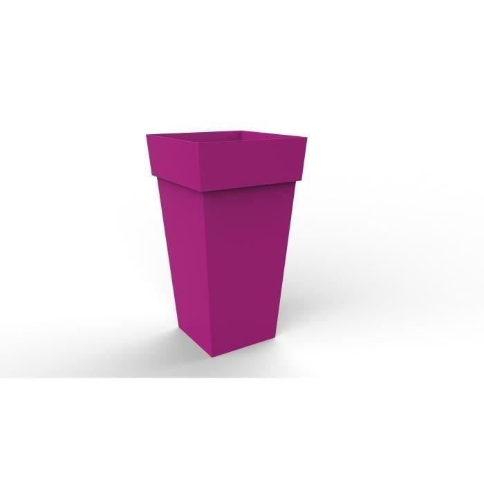 EDA XXL Square Flower Pot TOSCANE - 98 L - 43.3 X 43.3 X H 80 Cm - White