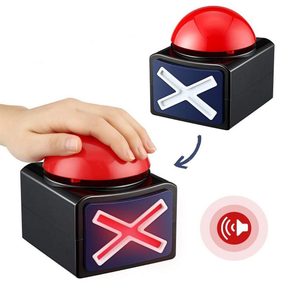 

Trivia Quiz Red Game Buzzer with Sound Light Talent Buzzer New Alarm Button