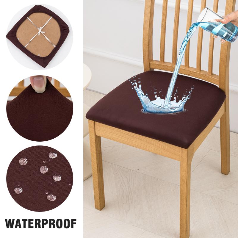 Waterproof Seat Covers For Dining Room Elastic Chairs Covers Dining Chair Cover Washable Seat Case For Kitchen,El,Restaurant