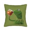 Kermit  Square Pillow Case Polyester Decorative Pillow The Frog Meme  Fashion Pillowcover Home Decor