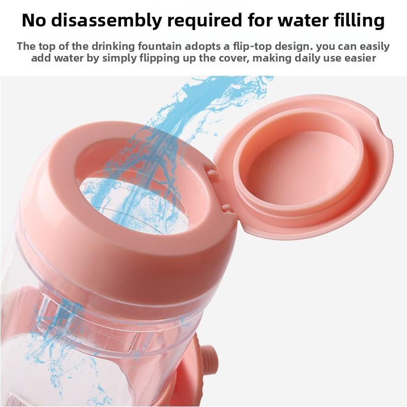 New Pet Water Dispenser, Hanging Water Cup, Dog Cage, Suspended Stainless Steel Spherical Cat Automatic Water Dispenser, Water Bottle