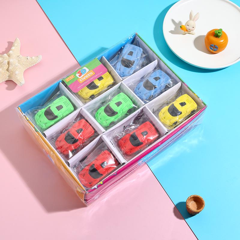 Detachable Small Car-Shaped Eraser for Primary School Students