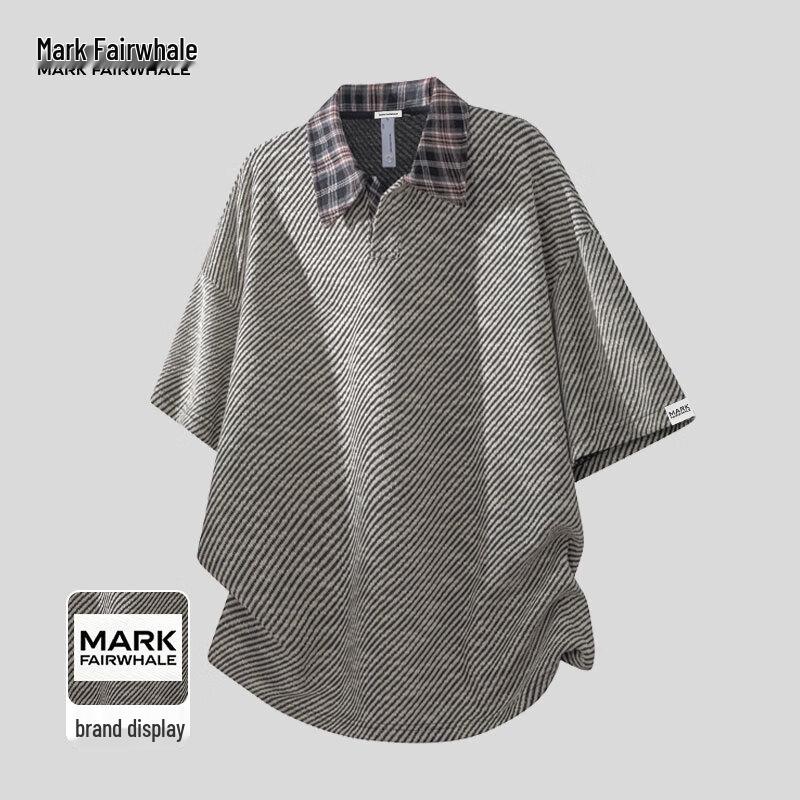 MARK FAIRWHALE Men s 2026 Summer Breathable Lapel Polo Shirt L