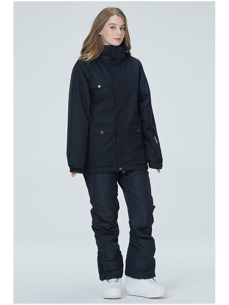 Men's and Women's Winter Ski Suit: Snowboard Jacket and Pants Set, Warm and Thickened for Outdoor Snow Sports.