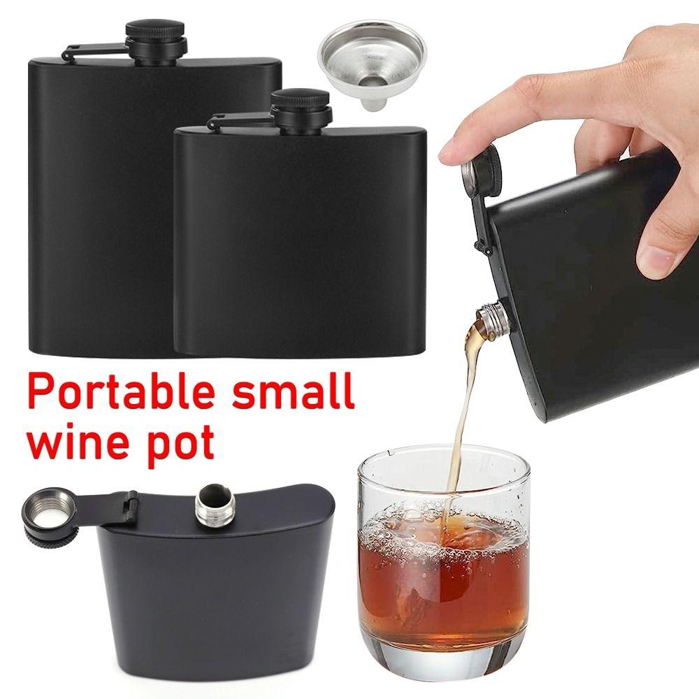 

Упаковка из 2 герметичных тонких колб из нержавеющей стали с воронкой для мужчин и женщин