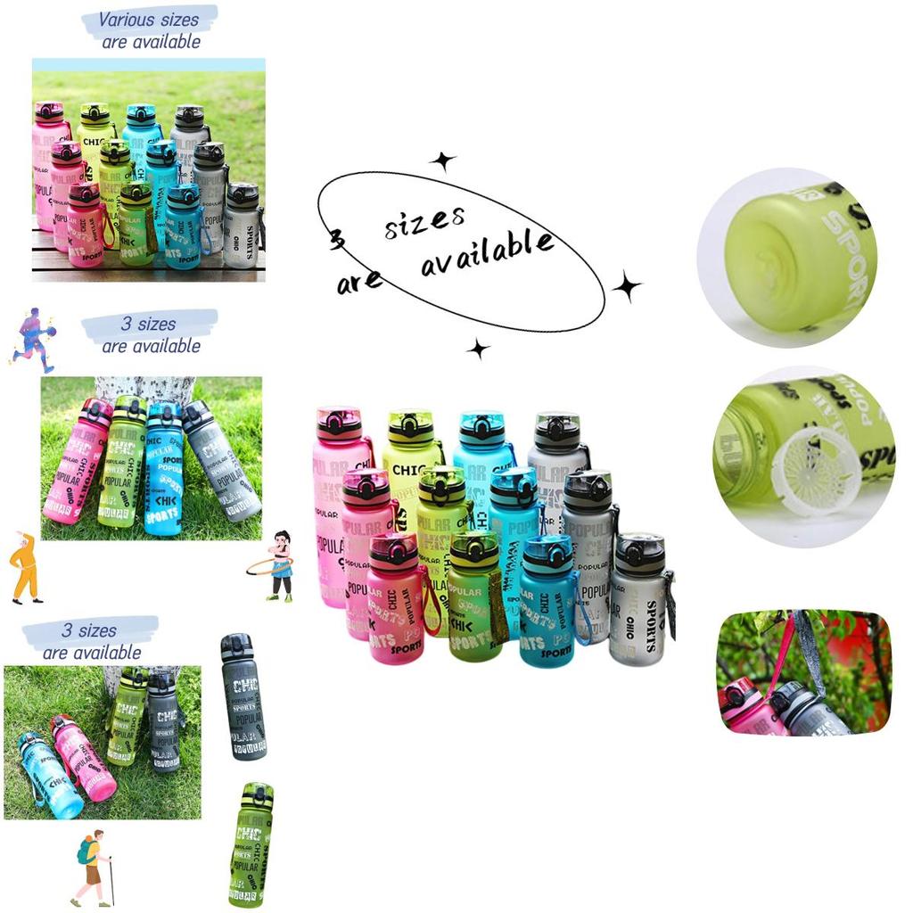 As Material Eco-friendly Sports Water Bottle With Large Capacity
