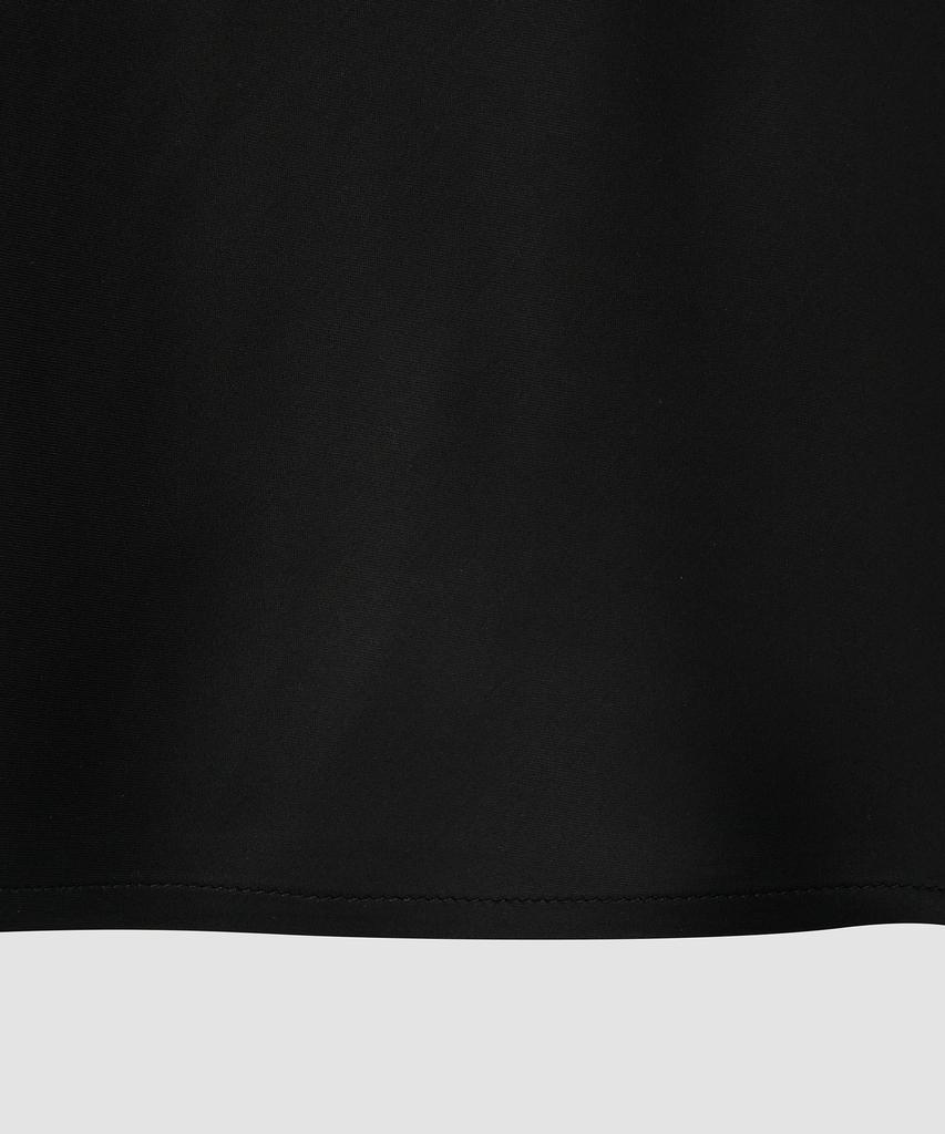 Deolil Plain Midi Satin Dress_Black