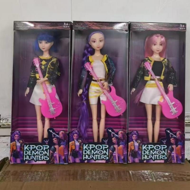 K-POP Panenka Lovkyně démonů s 30cm kloubovou vinylovou figurkou Dětská hračka Dárková sada