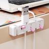 Toggle Switch Cable Holder Clip 3 Slots Self-adhesive Home Office Desk Phone Charging Data Cord Organizer Keeper Power Wire Management Clip