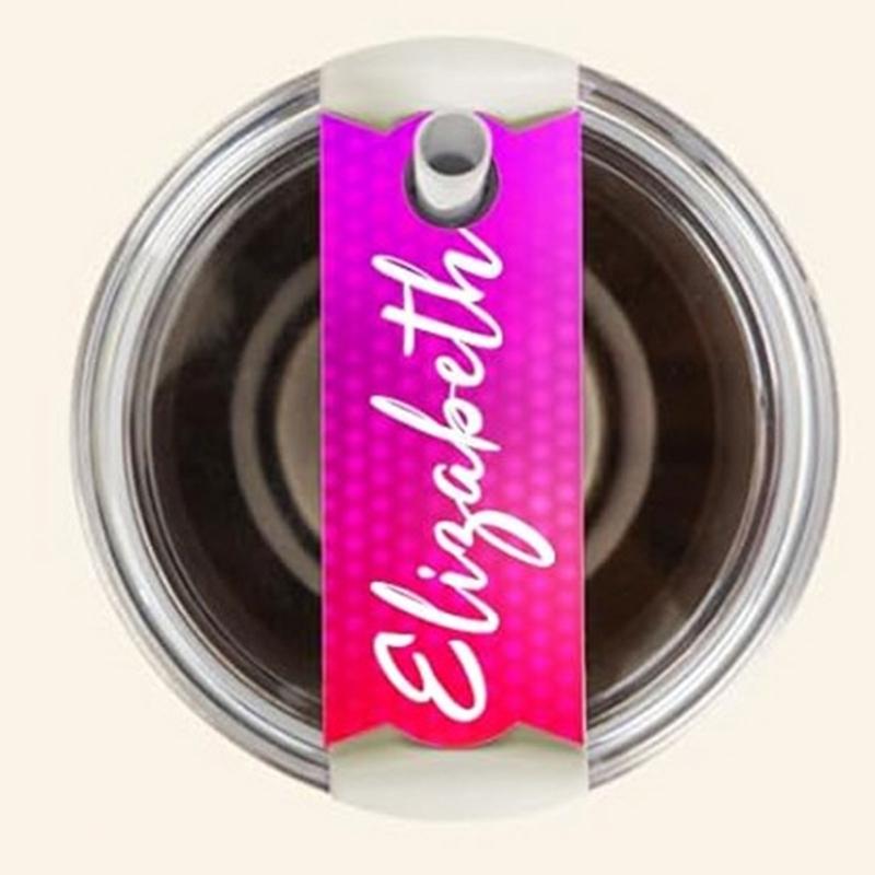 10pz Targhette Nome Vuote per Tazze da Sublimazione 40oz Tavola per Trasferimento Termico per Fai da Te e Artigianato Targhetta Personalizzata