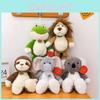 Forest Animal Lion Koala Elephant Sloth Frog Plush Toy Stuffed Doll Kids Gift