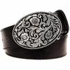 Fashion Women Belt Retro Floral Pattern Flower Design Arabesque Pattern Golden Floral Popular Element Girdle Women Gift
