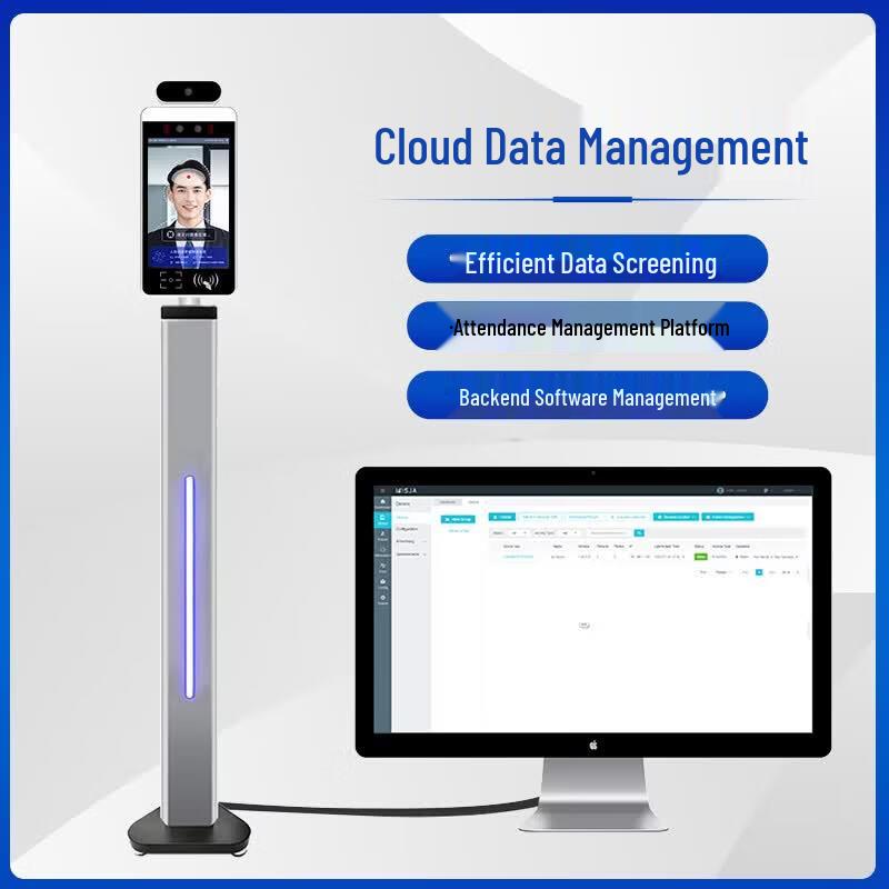 8-inch Smart Facial Recognition Access & Attendance Terminal CN plug (adapter included)
