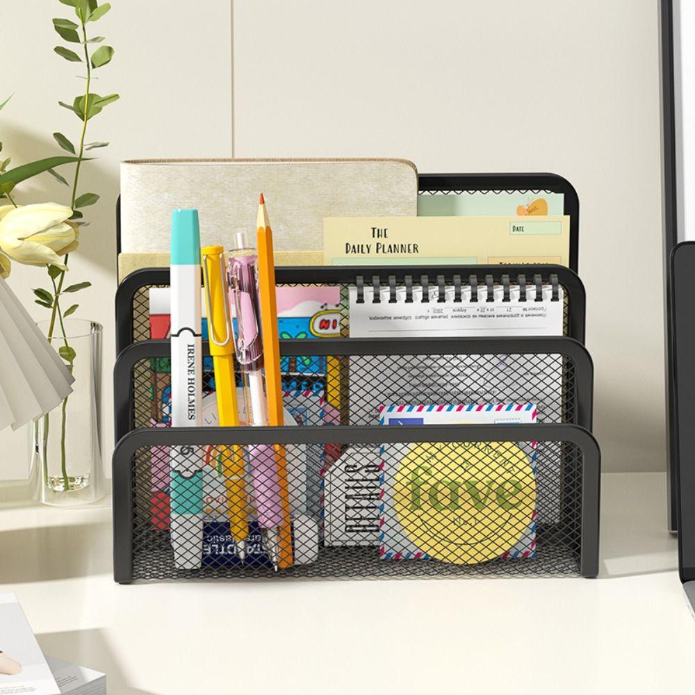 Metal Table File Rack Three Layers Document Organizer High Quality Mail Holder  School Office