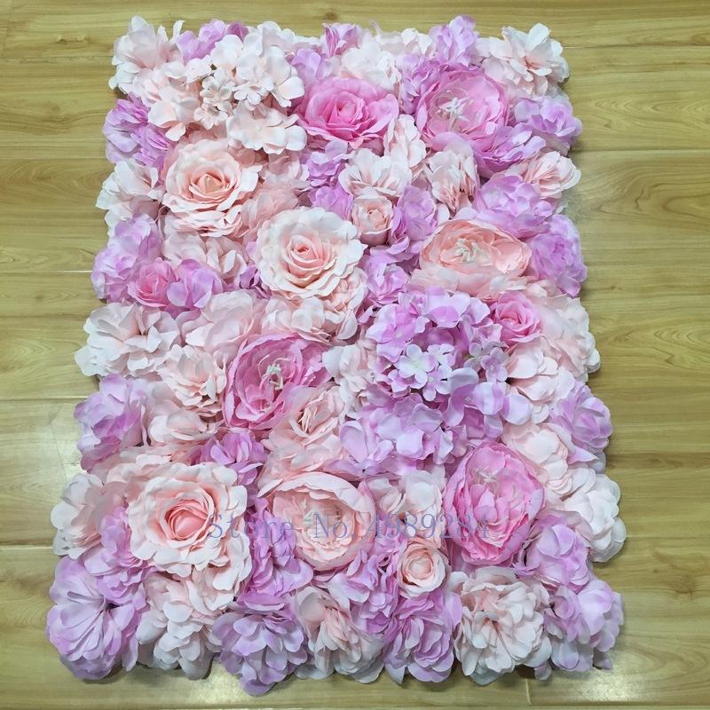 Silk Rose Flower Wall Home Decor Champagne Artificial Flower for Wedding Decoration Flower Wall Romantic Wedding Backdrop Decor