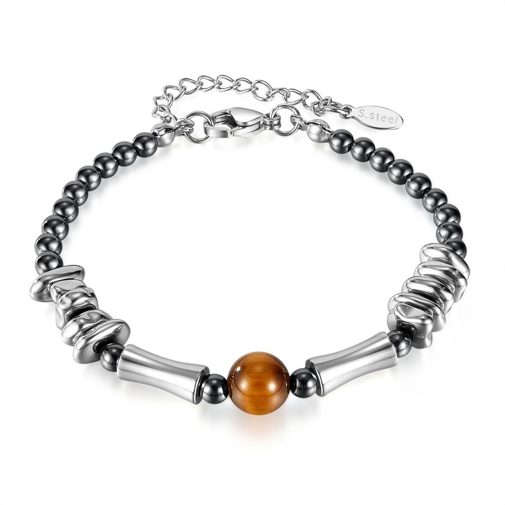 Hematite Stone Bracelets Bulk Fashion Versatile Eye of the tiger Beads Bracelet Hand Accessories for Man ALN25123040