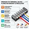5/1PCS Dual Row Strip Barrier Screw Terminal Block Flame-retardant Terminal Block Base 4/5/6/8/10Positions Fixed Wire Connector