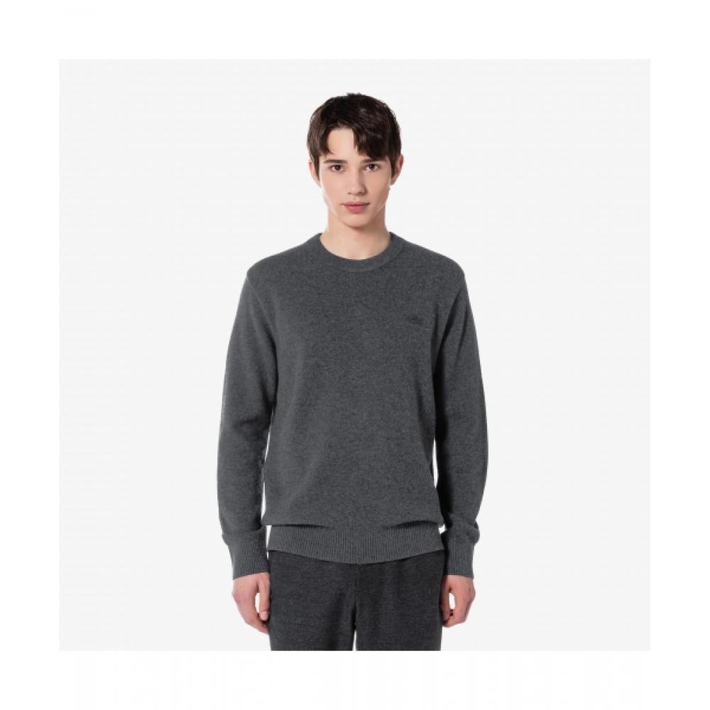 

LacoSte Men S baSic Crewneck Pullover [charcoal Gray] 005