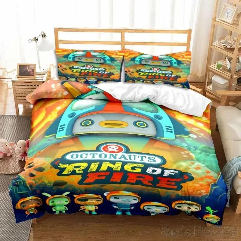 Kreslený potisk Posádka v akci Povlak na peřinu Sada HD Povlak na přikrývku pro dětské ložní prádlo Ložní prádlo Dekorace do ložnice