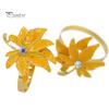 Linen Napkin Holder 5Pcs Rings, Maple Leaf Design Holders, Waterproof Reusable Rings Anti-Oxidation Decorative for Wedding Banquets And Restaurants