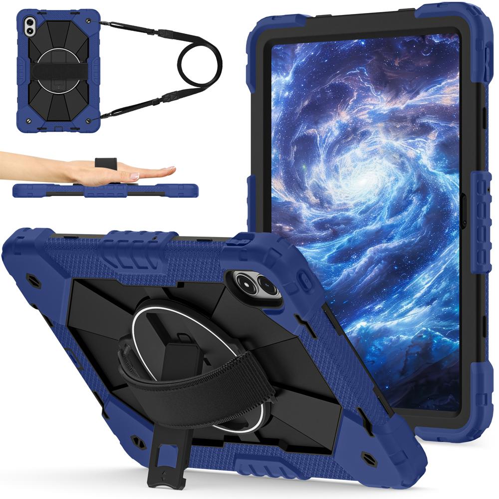 Silicone+PC Tablet Cases for 12.1'' Xiaomi Redmi Pad 2 Pro/Poco Pad M1 Case Shockproof Cover Fundas Rotating Stand Shell