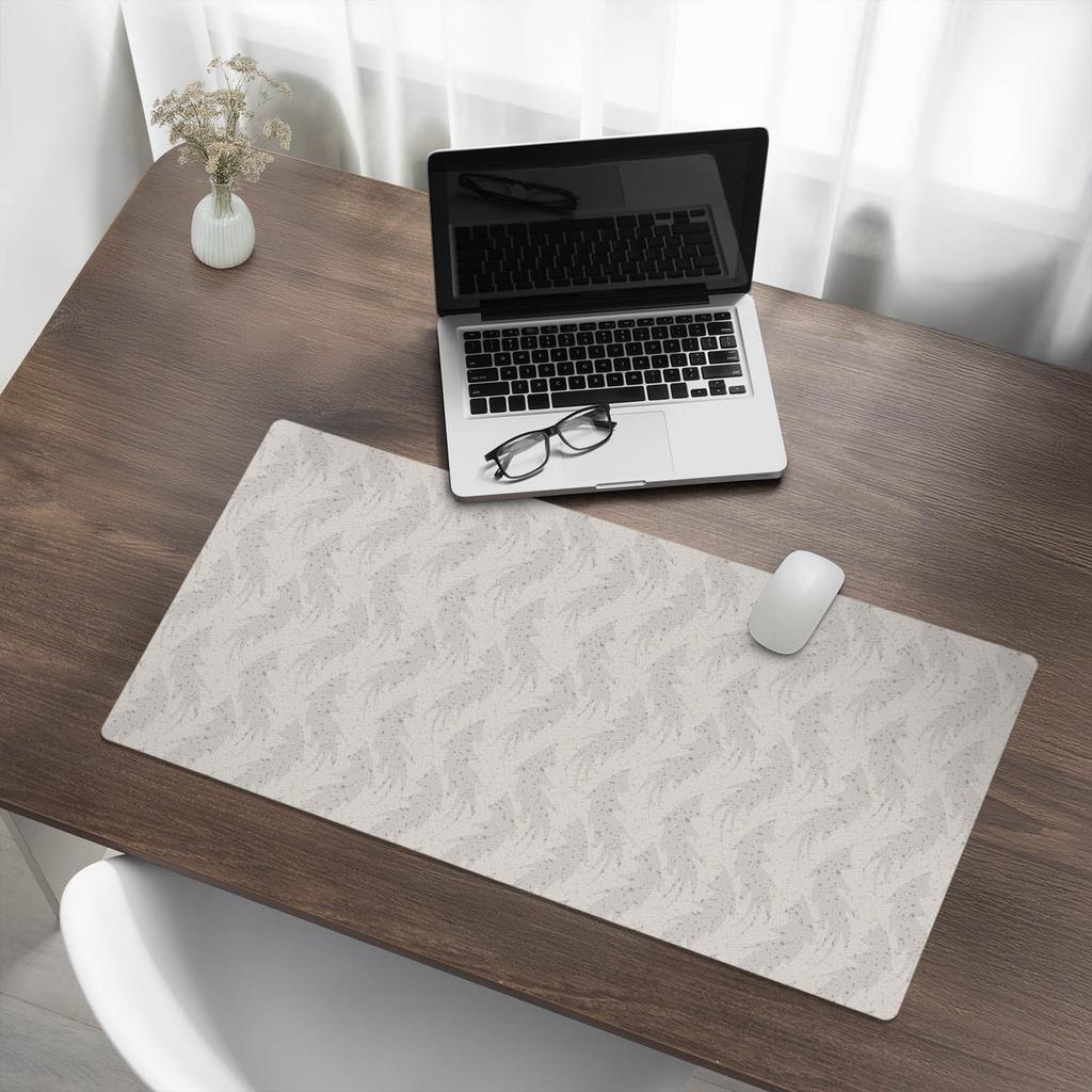 Vinyl Protective Workplace Mat Delicate Leaves 90x45 cm