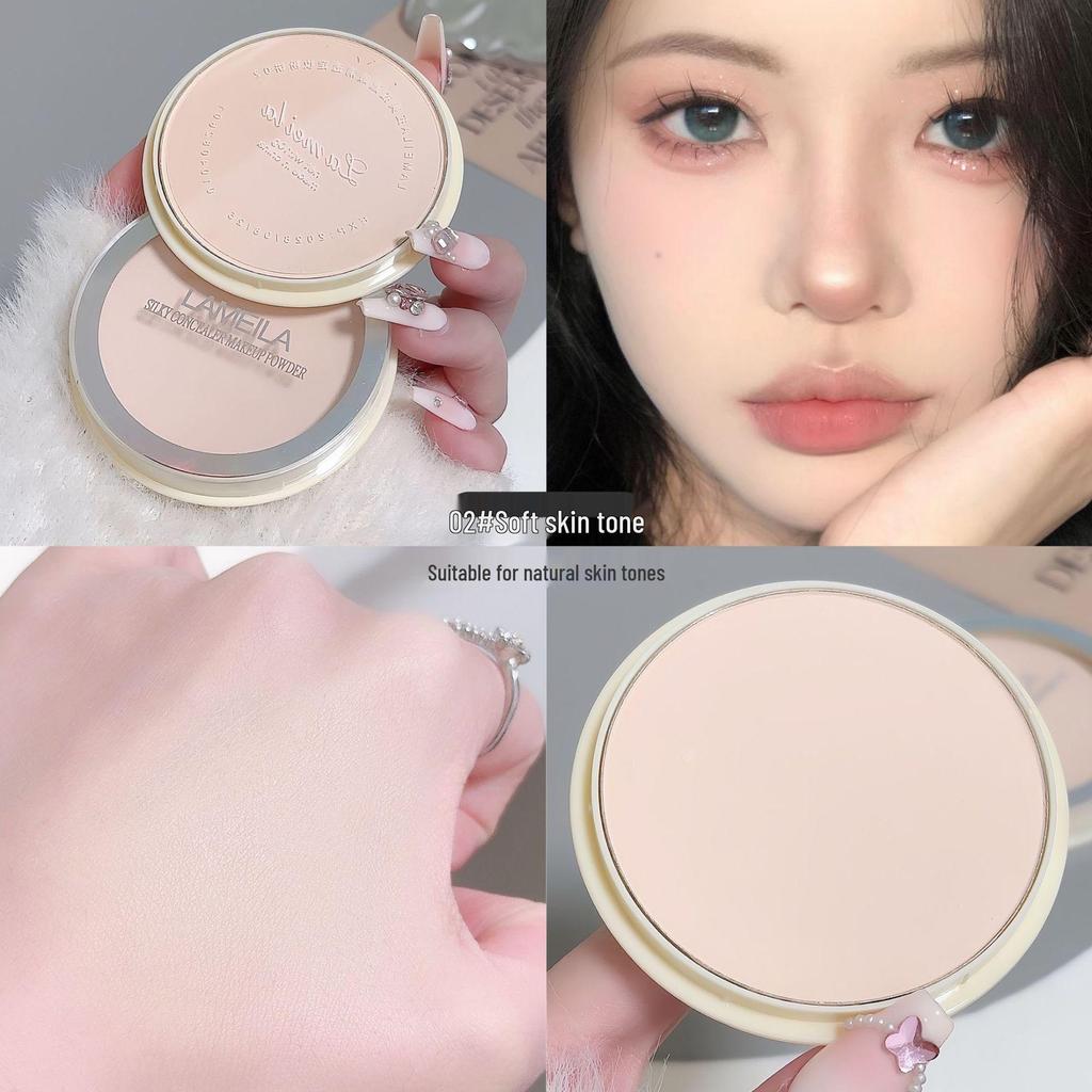 Concealer Translucent Setting Powder: Skin-Friendly, Long-Lasting, Natural Bare Makeup, Non-Drying Loose Powder Cake