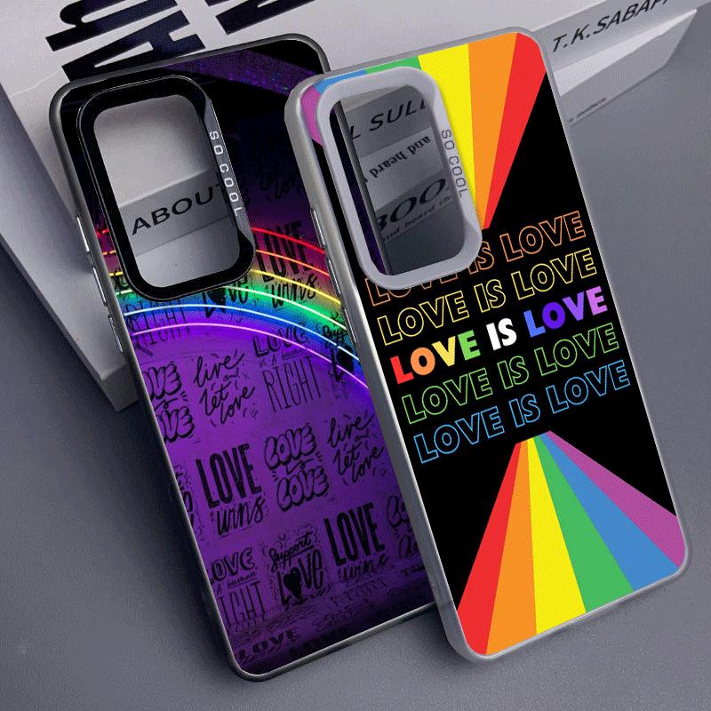 LGBT Rainbow Love Is Love Shockproof Phone Case for Samsung A17 A16 A15 A14 A37 A57 A36 A56 A26 A35 A55 A25 A34 A54 A24 A13 A23