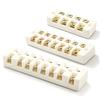 Porcelain Screw Wiring Terminals Block for Heat Ready Wiring Use, 50A Wire Joiner with Mount Hole Design for Equipment Work
