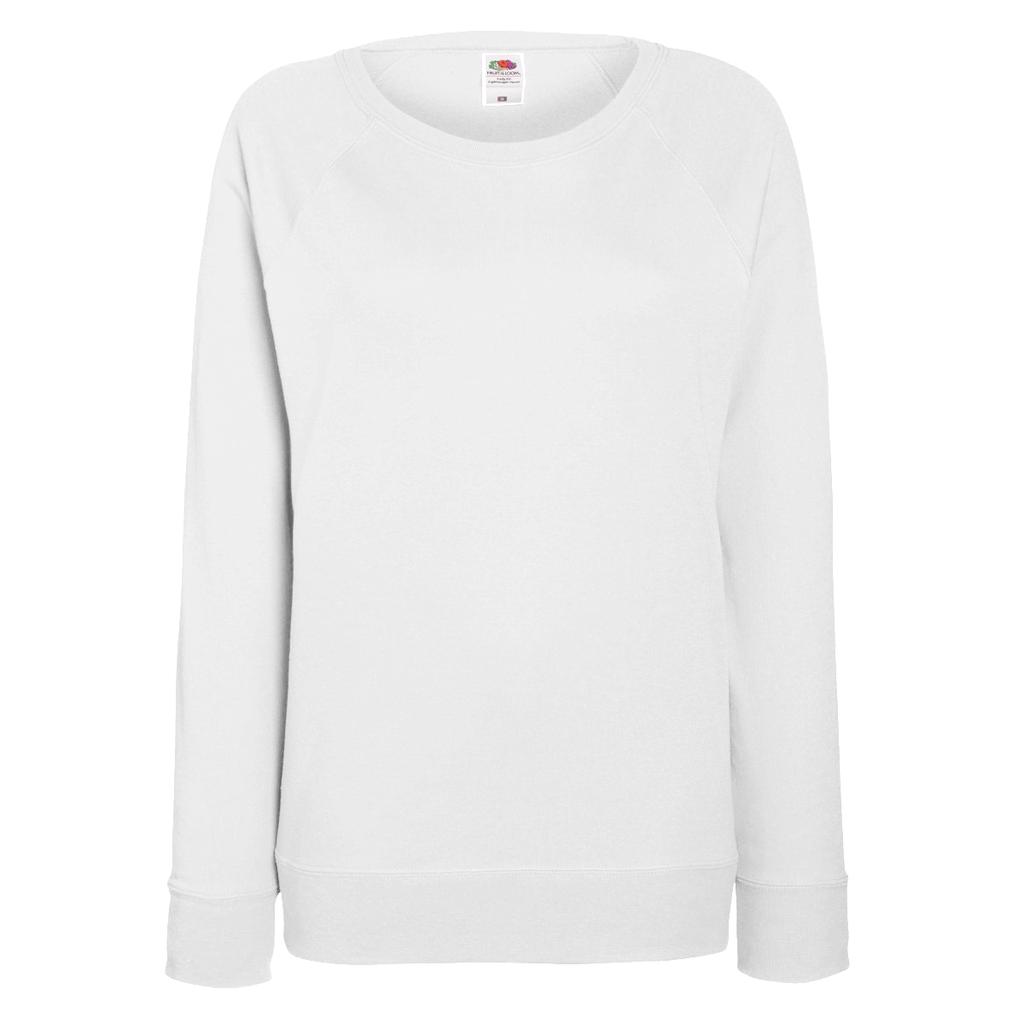 Fruit OF The Loom Ladies Fitted Lightweight Raglan Sweatshirt (240 GSM)