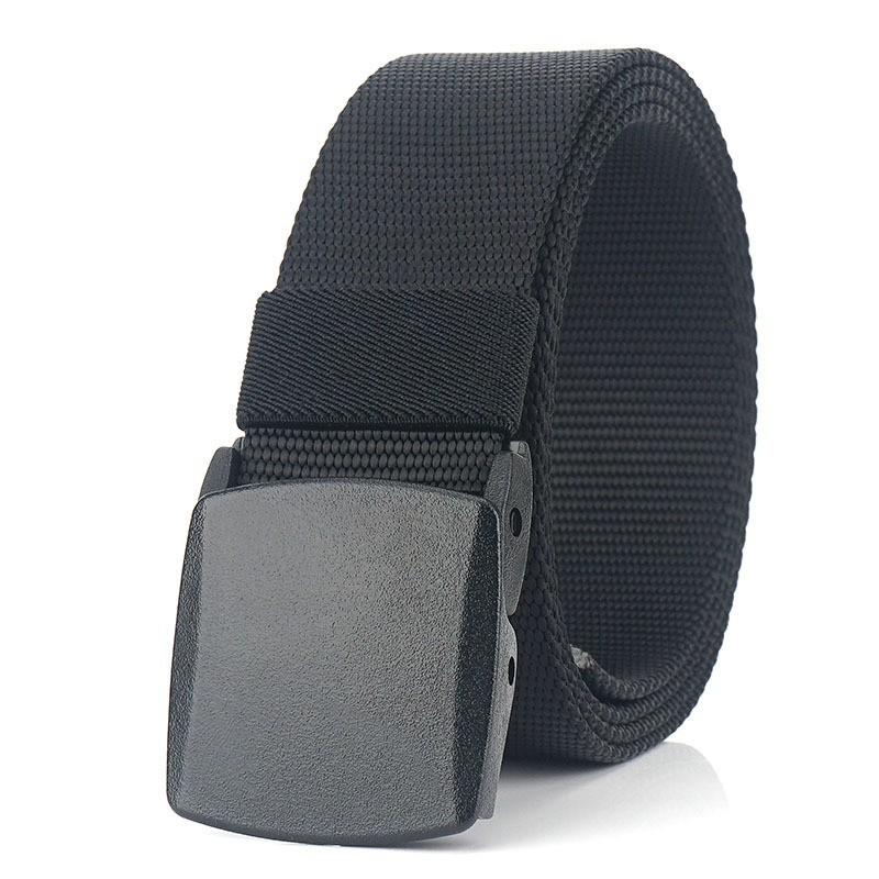 

Casual All-matching Men s Belt Jeans Quick-drying Nylon Automatic Buckle 120cm чёрный
