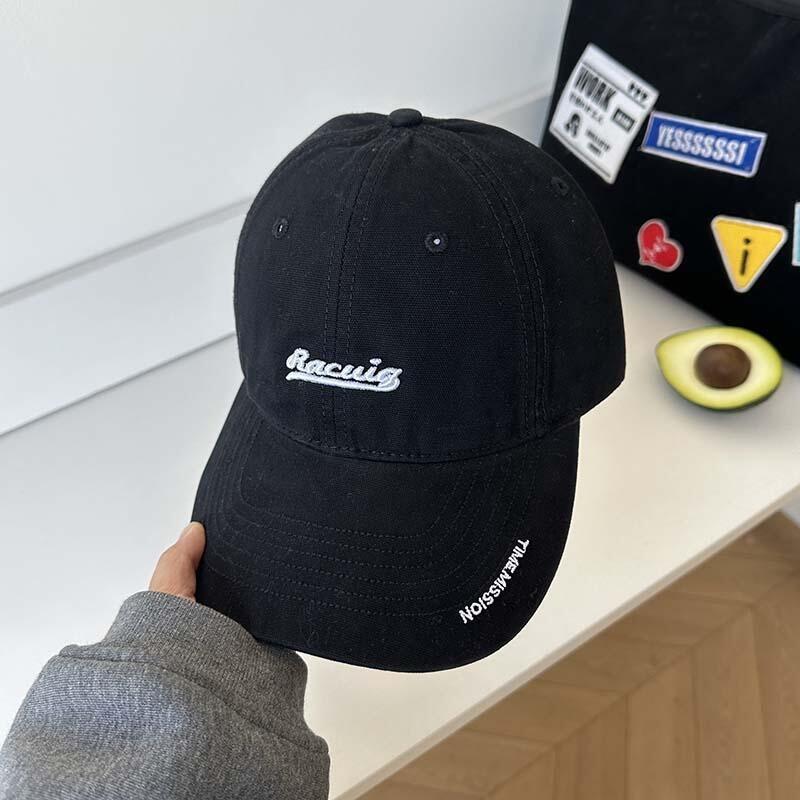The Version Is Super Good, Korean Casual Baseball Cap Ins Letter Embroidered Peaked Cap Shows The Face, Small Visor For Men And Women