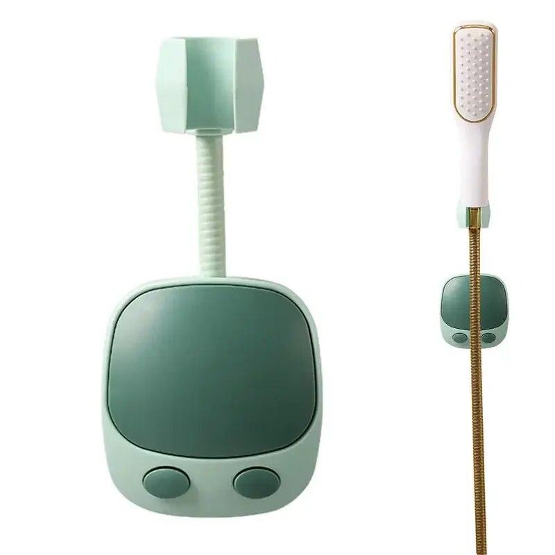 Adjustable 360° Swivel ABS Fixed Base Shower Stand Non-Suction Cup Shower Head Stand No Punch Bathroom Accessories