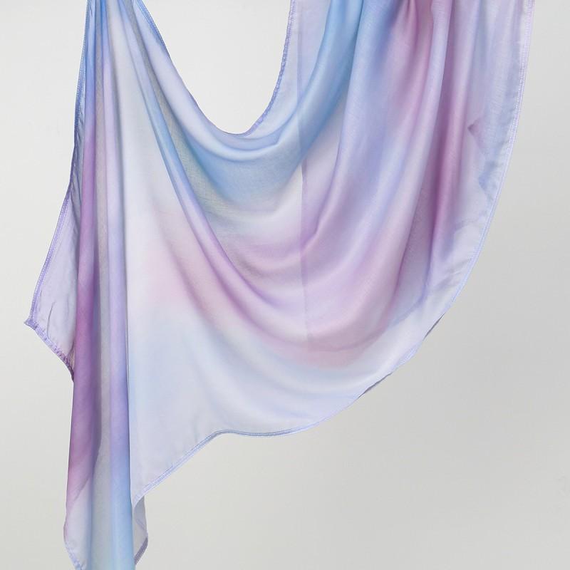 Ins Style Printed Thin Gauze Scarf Personalized All-match Sunscreen Large Shawl Long Women's Headscarf