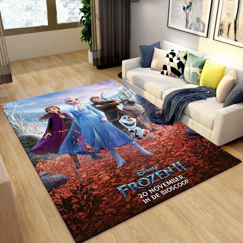 1pz Tappeto con Fantasia Frozen Tappeto Area Tappeto Antiscivolo Lavabile a Mano Tappetino per Pavimento Adatto per Soggiorno Camera da Letto Decorazioni per la Casa Decorazioni per la Stanza