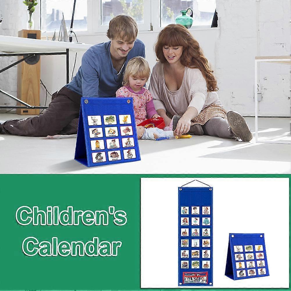 Removable Feeling Chart Kids Visual Schedule for Desktop Tabletop Kindergarten