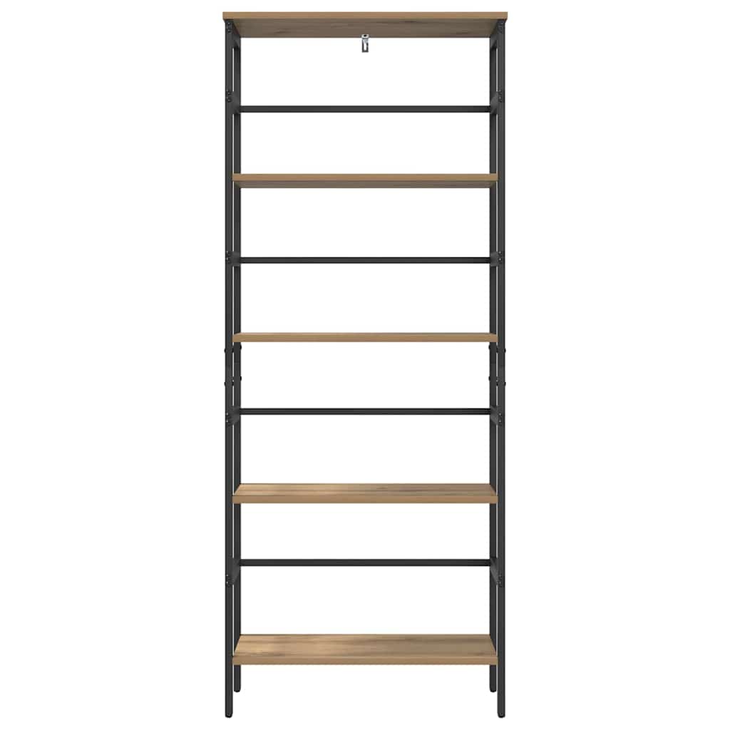 Bookshelf Artisan Oak 60 X 29.5 X 149 Cm Particleboard