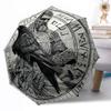 Viking Compass Symbol Automatic Umbrella Compact 8-Rib Weight Foldable Design All-Season Umbrella for Travel Fashionable Accessory Spiritual Gift