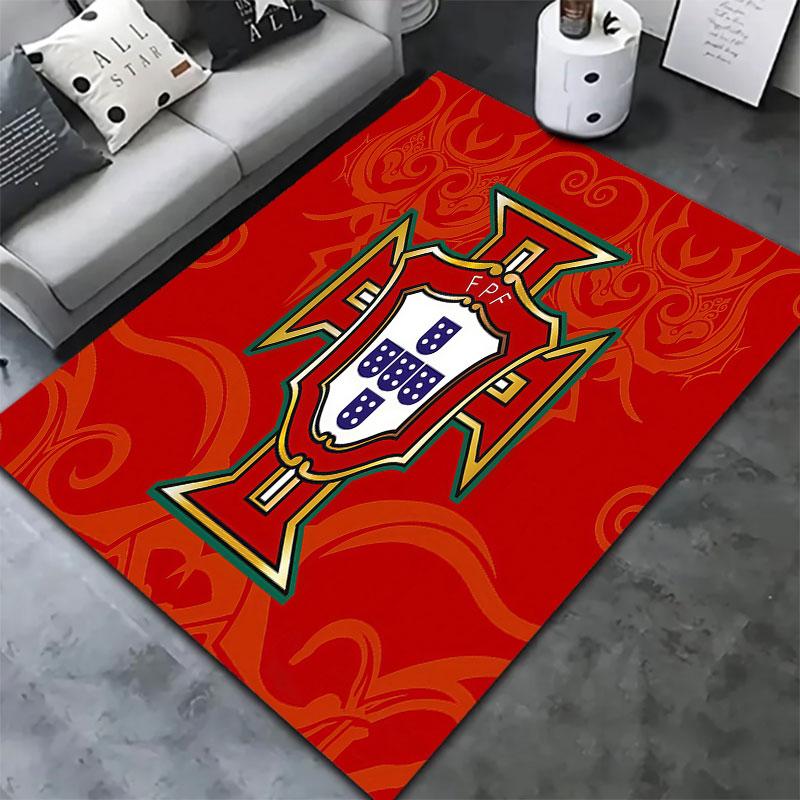 Portugal National Football Team Carpet Rug for Living Room Bedroom Home Sofa Decoration,Kids play Non-slip Floor Mat