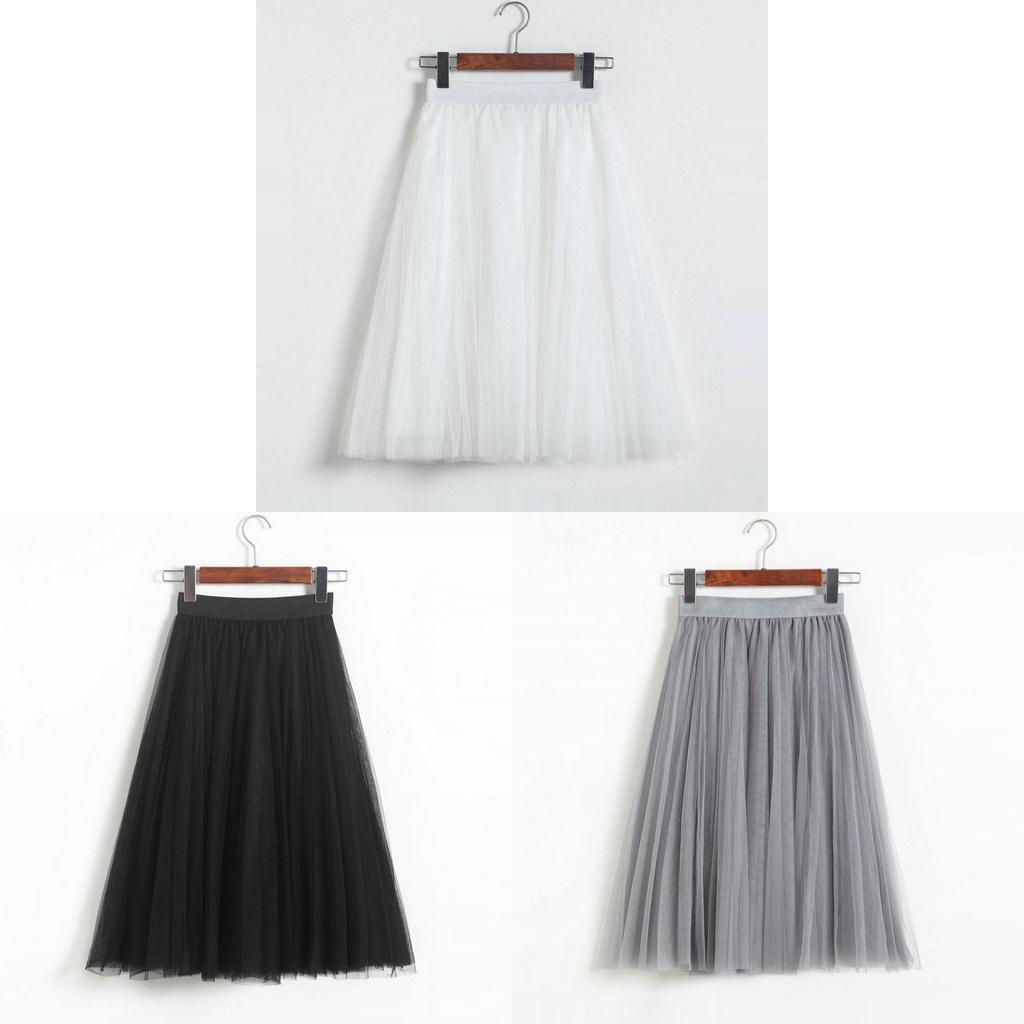 Gonna da ballo tutu a 3 strati di alta qualità per donna, sottogonna in tulle per eleganza vintage