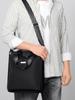 Men's Vertical Charm Handbag - Business Casual Briefcase, Commuting Shoulder Crossbody Bag