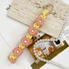 Bohemian Hand-Woven Flower Wrist Lanyard Phone Wristband Daisy Flower -Lost Phone Rope Bag Pendant for Friend Gift Bag Charm