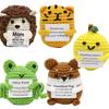 Creative Crochet Animals Dolls Emotional Support Doll Bookshelf Decorations Kawaii Accessories
