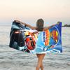1pc Blaze and the Monster Machines Beach Towel, Beach and Seaside Swimming Pool Equipment, Fashion Pattern, Rectangular, Travel Essentials
