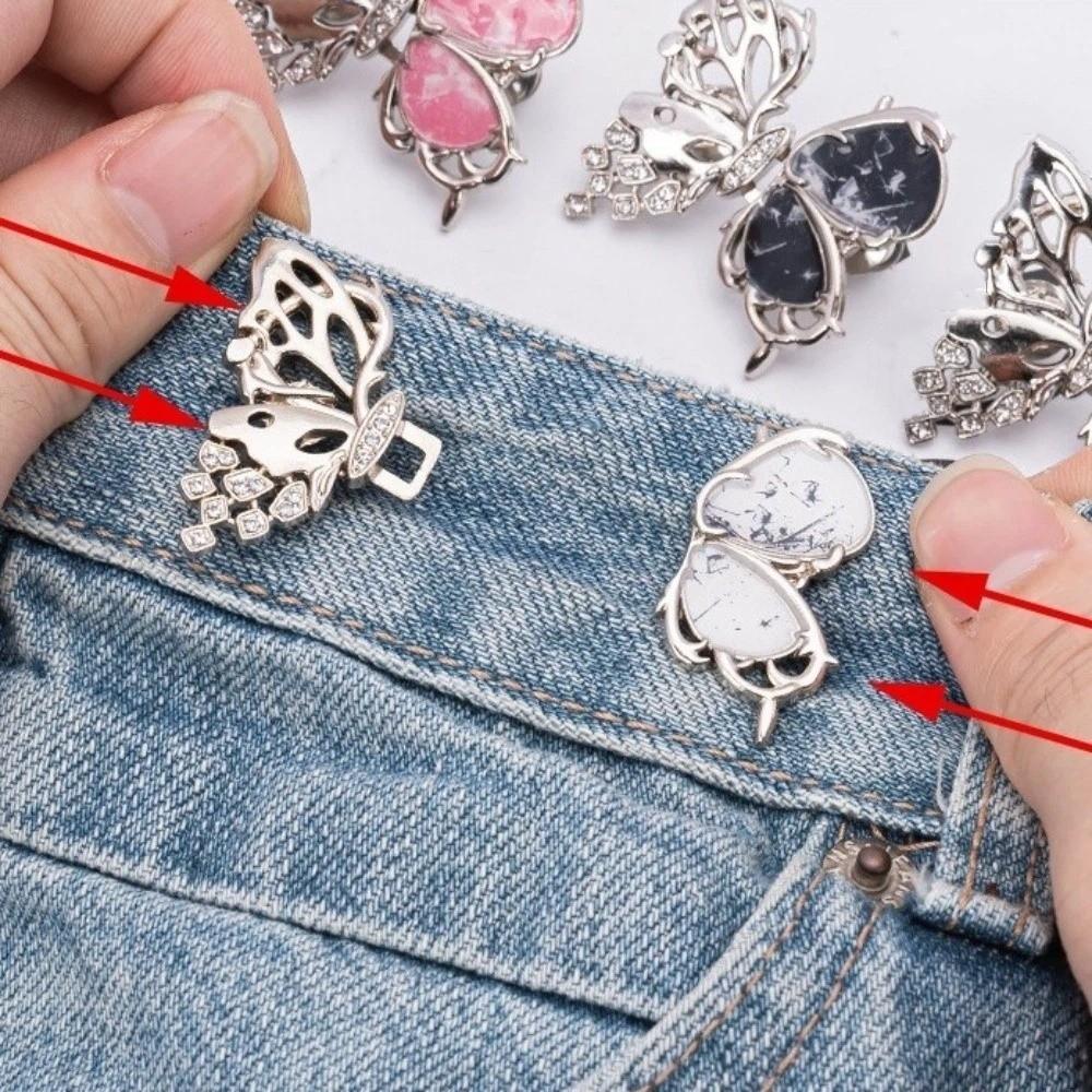 Detachable Butterfly Waist Tightener Adjustable Waist Cinching Buckle Waist Tightening Clip Skirts