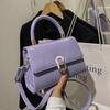 Summer Messenger Bag Niche Portable Small Square Bag Kelly Bag Versatile Fashion Single Shoulder Crocodile Pattern Baguette Bag Women