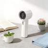 Handheld Mini Turbine Fan With Usb Rechargeable Led Display For Travel And Office Use