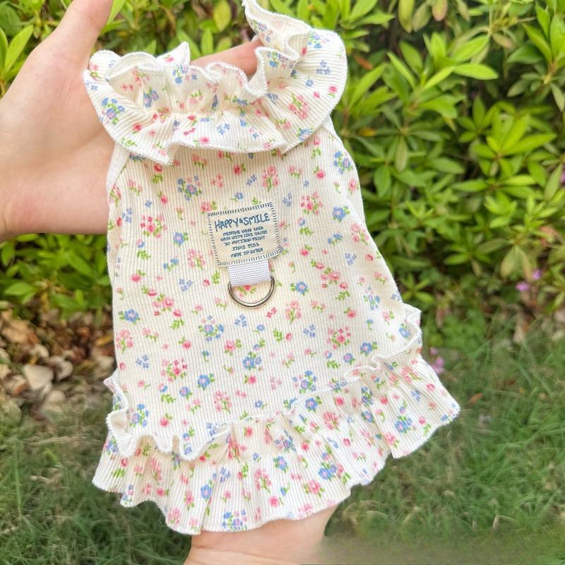 

Dog and Cat Clothes, Pet Clothing, Spring and Summer Floral Dresses, Cute Princess Dresses, Slim and Breathable Dresses 2XL світло-жовтого кольору